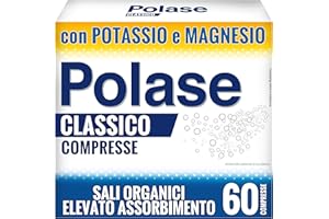 Polase Classico, Magnesio e Potassio,Integratore Alimentare, contro Stanchezza e Fatica Fisica, Caldo, Sali Minerali Organici, 60 Compresse
