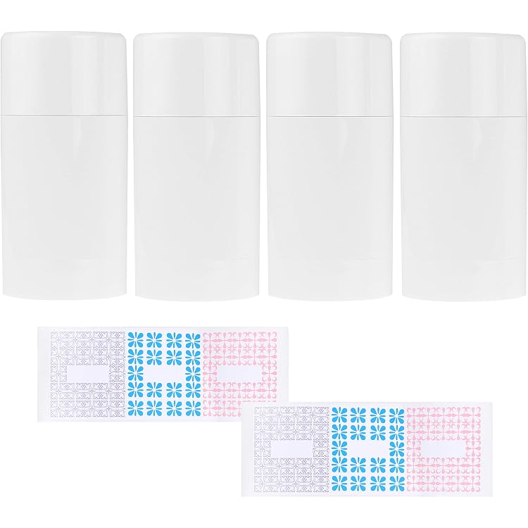 20 Stück Leere Deo-Behälter – Ovale Twist-up Tubes Für DIY Lippenbalsam, Deo & Kosmetik, 15 Ml