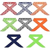 8 Pieces Ice Cool Scarf Neck Wrap Headband Bandana Cooling Scarf for Outdoor Activities, 8 Colors