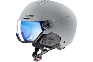 uvex Wanted Visor ski Helmet for Women & Men - Adjustable Helmet with Integrated Visor