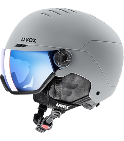 新品uvex wanted visor black mat ヘルメット UVEX（ウベックス） スキー 調光バイザーヘルメット ブラックマット