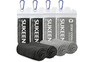 SUKEEN Cooling Towel (40"x12"), Ice Towel, Soft and Breathable Chilly, Microfiber Towel for Yoga, Sport, Running, Gym