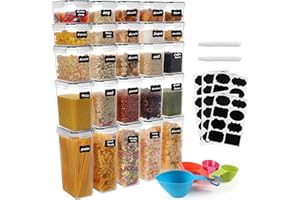 L LONGANCHANG Contenitori Plastica Con Coperchio,Scatola Contenitore Plastica Con Coperchio,Contenitori Cucina Barattoli Ermetici Per Alimenti Scatole Trasparenti -0,8/1,4/2/2,8 L