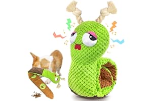 AEITPET Interaktywne Piszczące Zabawki dla Psów Na Nudę, Małe Średnie Psy, Mniej Wypychające Miękkie Zabawki dla Szczeniaka, Wzbogacająca Zabawka, Dozownik Smakołyków