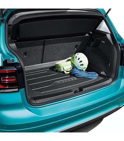 Set Tappetini Gomma Anteriori Per VW Volkswagen T-Cross (dal 2018) - 2 Pezzi, Su Misura, Bordo 10mm