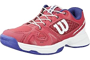 Wilson Girls' Tennis Shoes, RUSH PRO JR QL, Pink/White/Blue