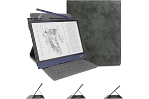 DONGZHU Etui do BOOX Note Air 2, BOOX Note Air 2 Plus 2022, pionowa konstrukcja, obracany o 360 stopni stojak do 10,3 cala BOOX Note Air 2 z uchwytem na ołówki (czarne)