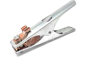 ELECTROMECANICA CANTABRIA ELCAN ELCAN 300A Morsetto di messa a terra professionale di tipo olandese per saldatura ad elettrodo, TIG e MIG, morsetto di messa a terra da 300 Amp per impieghi gravosi di alta qualità per saldatrice