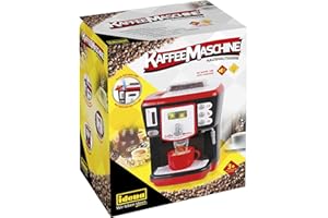 Idena 40243 - Zabawkowy ekspres do kawy z efektami dźwiękowymi i świetlnymi, urządzenie kuchenne dla dzieci z różnymi funkcjami