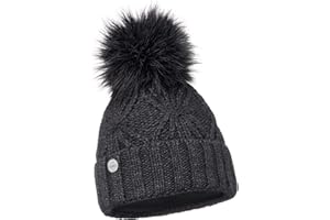 ELIMELI Damska czapka zimowa, ciepła czapka z dzianiny, czapka zimowa z pomponem, czapka beanie na zimę, czapka z pomponem, wyprodukowana w UE 19531