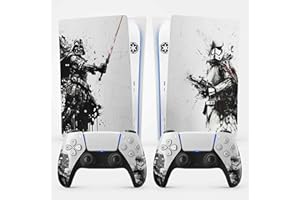 FFRAME PS5 Trooper Sticker, Playstation 5 Gaming Sticker, Consola y Mando, Disco Edición Estándar, Skin Trooper (2 Mandos)