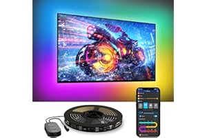 ‎GOVEE Govee Podświetlenie LED Telewizora, Taśma LED RGBIC do Telewizorów 55-65 cali, Inteligentna Taśma LED 3,8 M Ze sterowaniem Bluetooth i Wi-Fi, Współpracuje z Alexą, Synchronizacja Muzyki