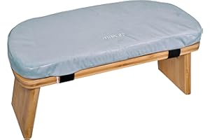 Zen Power Panca Yoga Pieghevole – Panca Meditazione Yoga in Legno – Sgabello Pieghevole Ergonomico per Preghiera – Sgabello Legno con Imbottitura per Momenti Spirituali – Yoga Accessori