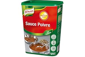 Knorr Sauce Poivre déshydratée, fabriqué en France, 900g jusqu'à 10L