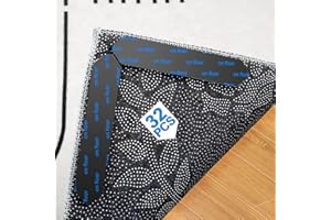 QIUJUNDE 36 Pezzi Tappeto Gripper Antiscivolo per Tappeto, Tappeto Stopper Antiscivolo Pad Antiscivolo Pad Slip Stop Lavabile Riutilizzabile a doppia faccia Anti-Curling Rug Gripper