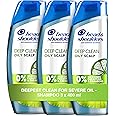 Head & Shoulders Deep Clean For SEVERE Itchy Scalp, Anti-Dandruff Shampoo, Free of Silicones, Parabens and Paraffins, 400 ml (Pack of 3)