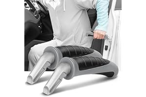 NINEMAX Ausstiegshilfe Auto Einstiegshilfe Auto Senioren,2 Stück Haltegriff für Car Zum Aussteigen für Schwangere Behinderung(Hellgrau/Dunkelschwarz)