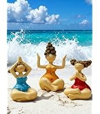 Pommerntraum 3er-Set Yogafiguren – Mollige Ladies Im Lotussitz, Handbemalt, Je 6–7 Cm