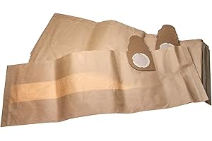 vhbw 5X Staubbeutel Ersatz für Nilfisk Alto 60910 für Staubsauger - 70,6cm x 24cm Sandfarben