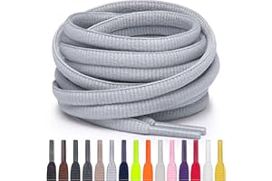 Miscly Lacets Ovales pour Sport - Disponibles en Plusieurs Longueurs et Couleurs