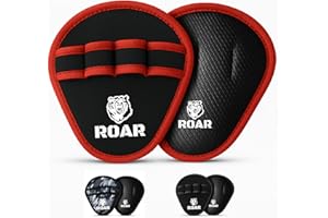 Roar® Guantes Gimnasio Hombre – Manoplas Gym y Calleras para Pesas, Grip Antideslizante y Protector de Manos, Guantes Crossfit y Calistenia, Gym Gloves Men Deportivos
