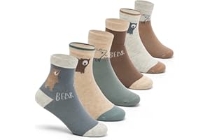 AISYEE Chaussette enfant sans couture chaussettes enfant coton chaussettes garcon pour toute la saison lot de 6 paires
