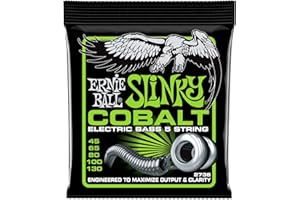 Ernie Ball Bass 5 Slinky Cobalt Electric Bass Strings - 45-130 Gauge