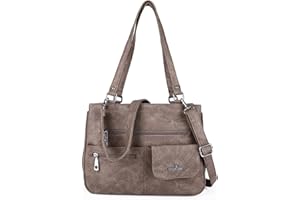 Angel Kiss Tasche Leder Damenhandtasche Schultertasche Handtaschen Wasserdicht Tragetasche Multifunktionale Henkeltasche Umhängetasche Groß für Arbeit Schule Shopper Reise