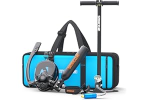 SMACO Mini Bombola Sub con Maschera Subacquea,0.5L Bombola Subacquea con Maschera da Snorkeling Piccola Mini Scuba Tank Portatile Bombole Aria Sub Bombola Immersioni con Pompa a Mano S300Plus