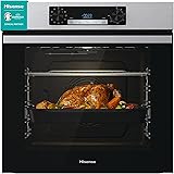 Hisense BI62216AX, Forno Multifunzione ventilato, Cavità XXL 77L, Pulizia Acqua Clean, 11 funzioni di cottura, Funzione pizza