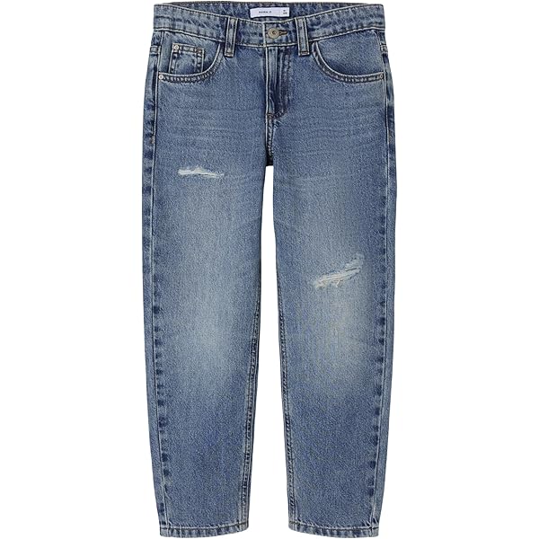 Nkmsilas Tapered Jeans 7998-Be Noos, Medium Grey Denim, 128
