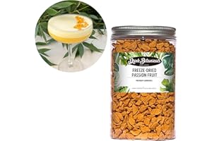 Freeze Dried Passion Fruit Pieces Crumble | 100% Natural | 40 + Servings | Non-GMO | Passion Fruit for Cocktails, Snacks, Garnishes, Purees, Baking | 70 Grams | Drink Botanicals Ireland (PET Jar)
