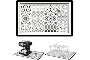 XYUAYAMZ Alfombrilla Cafetera Accesorios Cocina Tapete - Café Estera Absorbente Aislamiento Térmico Antiquemaduras Fondo Antideslizante Escurridor Platos Escurreplatos ， Prensador Anti-vibración Mat,40 * 60cm