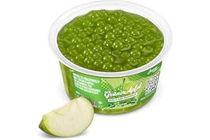 ‎THE INSPIRE FOOD COMPANY INSPIRE FOOD Bubble Tea Perlen Grüner Apfel für Bubble Tea | Popping boba Perlen, Tapioka Fruchtperlen und Boba Perlen - 100% vegan und glutenfrei, ohne künstliche Farbstoff, 450g