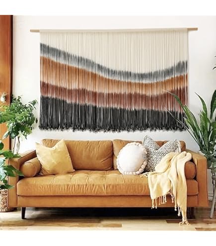 Natuurlijk Katoenen Macramé Lampenkap - Boho Wandtapijt Voor Charmante Woonkamer Slaapkamer En Babykamer Decoratie Lampenkap