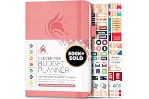 Clever Fox Budget Planner - Expense Tracker Notebook. Monthly Budgeting Journal, Finance Planner & Accounts Book to Take Control of Your Money. Undated - Start Anytime (Light Pink, A5 (14.25 X 21 cm))