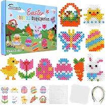 Homgaty Juego De Perlas De Planchar XL 10 Mm – 1000 Piezas, 10 Colores, Plantillas De Vehículos, Para Niños +3 Años