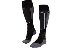 FALKE Mujer SK4 calcetines de esquí Amortiguación Ligera Anti Ampollas Fina Transpirable Secado Rápido Regulación del Clima Neutralización de Olores Lana Hilo Funcional 1 par