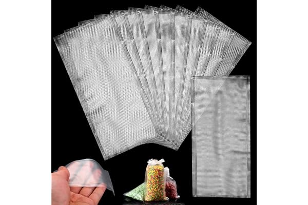 cersaty 200 Pièces Sachets en PVA Soluble dans l'eau Rapide, 7×14cm Sac Soluble Peche Carpe pour Tous Les Types D'appâts à Granulés, vers de Terre, Maïs pour Nicher
