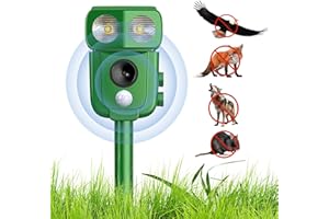 YOUKK Ultraschall Katzenschreck 2024, Outdoor-Vertreiber für Tiere,USB, vertreibt Tiere im Freien wie Katzen, Ratten, Hunde, Vögel, Füchse, Solar-Ultraschall-Katzenvertreiber