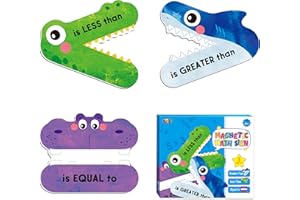 SPRITEGRU 3 Magnetic Math Signs - Greater Than/Less Than/Equal To Math Demonstration Tool for Teacher, School, Classroom Supplies