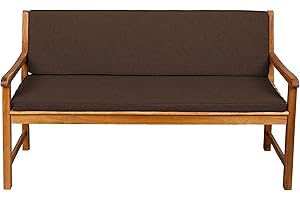 Gutekissen Coussin de Banc pour Banc de pelouse de terrasse ou balançoire Mobilier de Jardin FK5 (170x30x50, Brun)