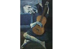 The Old Guitarist by Pablo Picasso 1903 Picasso Art Picasso Painting Large Painting Modern Painting The Man With the Blue Gui