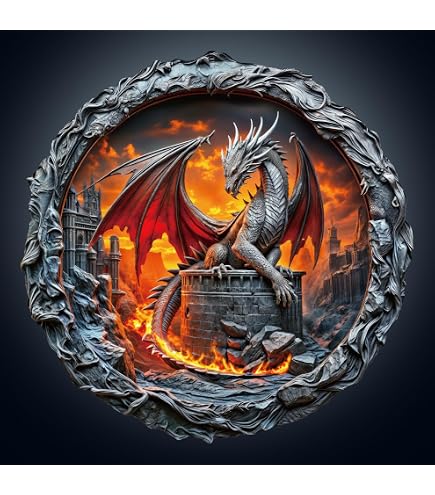 Puzzle En Bois DOWNDRIFT – 166 Pièces En Forme De Dragon Joyau, Puzzle Irrégulier Pour Adultes, Cadeau Anniversaire, Avec Rangement En Bois
