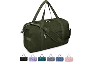 NARWEY for Easyjet Cabin Bag 56x45x25 Foldable Travel Duffel Bag Hospital Bag Holdall Tote Carry on Luggage with Wet Pocket Weekend Overnight Bag for Women and Men 40L (Army Green)