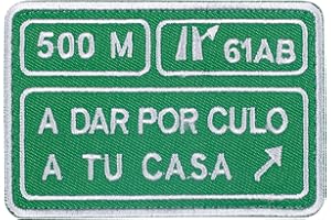 Elitex Training Parche Bordado con Velcro - A dar Por Culo a tu Casa - Parche para Mochilas y Chalecos de Cross Training