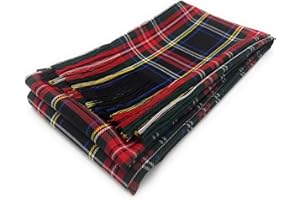 TARTAN TWEEDS Clan Tartan Sashes, Womens, Girls Tartan Fringed Sash, Scottish Highland Dance, Wedding, Party, Fancy Dress 28cm x 228cm