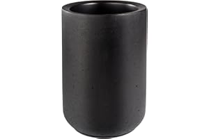 ‎APS APS Flaschenkühler ELEMENT aus Beton - mit möbelschonender Unterseite - für 0,7-1,5 Liter-Flaschen - Ø 12/10 cm, Höhe 19 cm, Schwarz