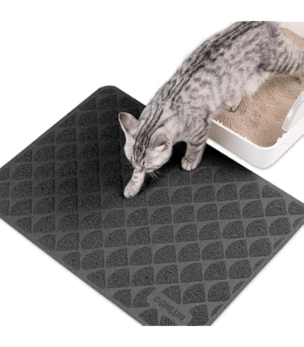 Tappetino Lettiera Per Gatti Conlun 119x89cm - In PVC, Antiscivolo | Cattura Rifiuti, Facile Da Pulire - Foto 2