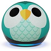 Echo Dot Kids (newest gen) | Wi-Fi and Bluetooth smart speaker with Alexa | With 1 year of Amazon Kids+ content | Owl